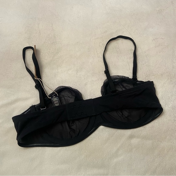 New! Skims Ultrafine Mesh Strapless Bra in Onyx Black NWT 3680 - Picture 6 of 9